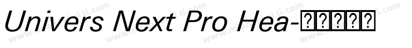Univers Next Pro Hea字体转换